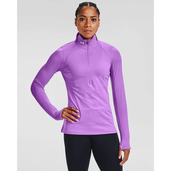 Under Armour Women's ColdGear Armour Zip - Purple - LG