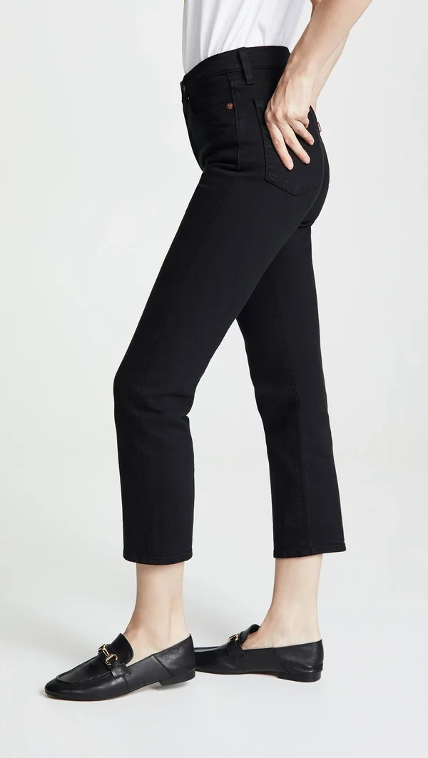 Levi&s Women's Wedgie Straight Jeans - Black Heart, 24