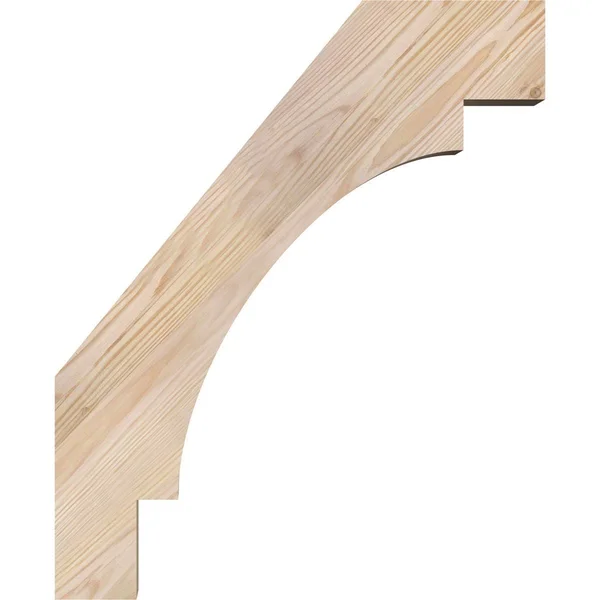 Ekena Millwork 3 1/2x22W x 18x22D x 18x22H Merced Smooth Brace - Douglas Fir