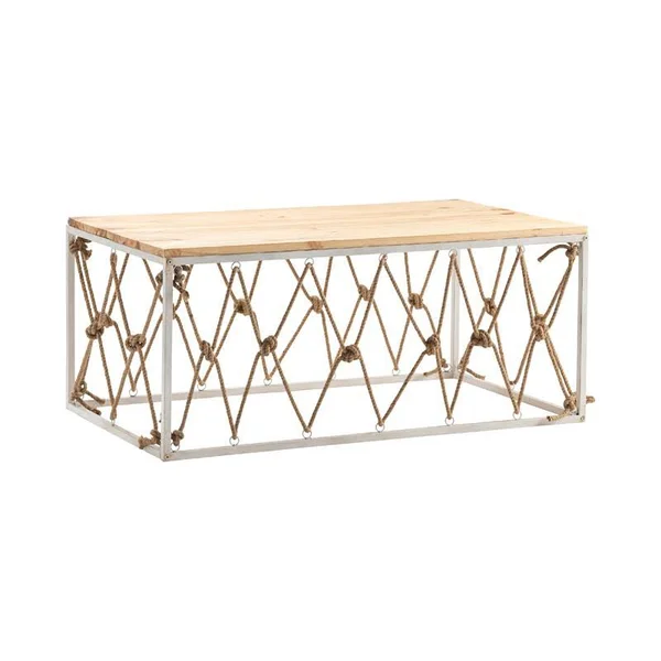 St. Augustine Rectangle Cocktail Table Brown Metal - CVFNR5015