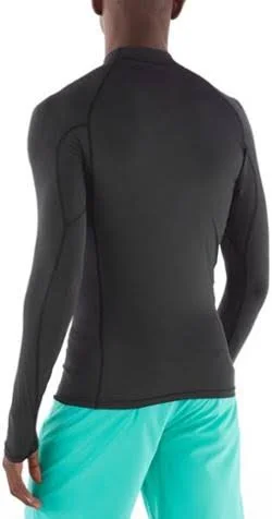 Men's Patagonia Long Sleeve R0 Top - Black/Forge Grey