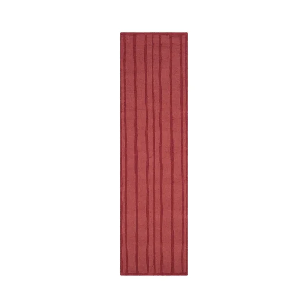 Martha Stewart Freehand Stripe Area Rug, Size: 5& x 8&, Red