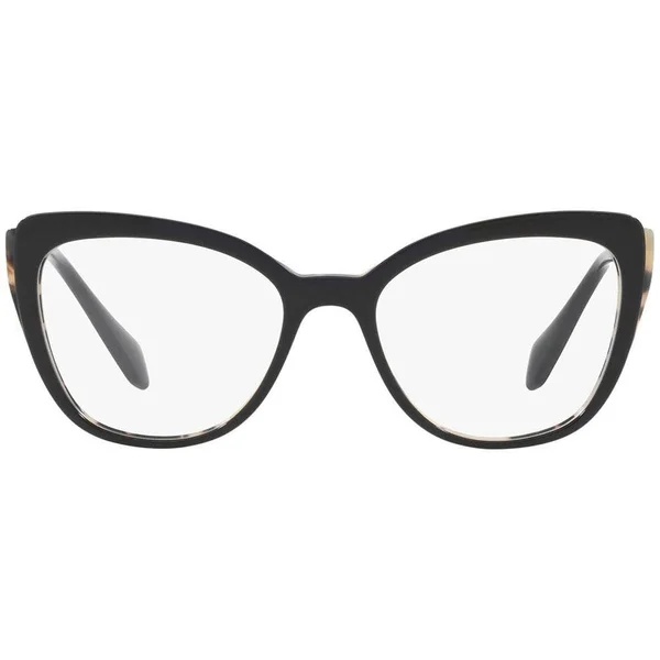 Miu Miu MU02QV Eyeglasses - White Havana/Top Black (ROK1O1)