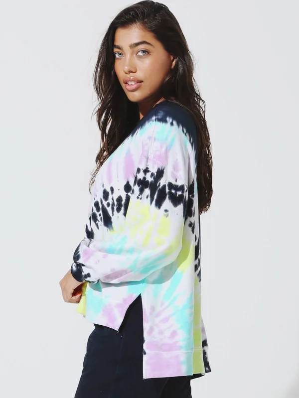 Electric & Rose Neil Sweatshirt - Onyx/Lavender/Glow - Xs Multicolour