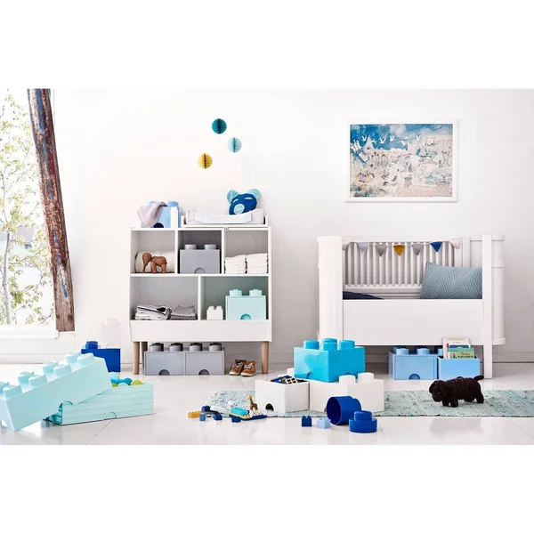 Lego Storage Brick Drawer 8, Aqua Light Blue