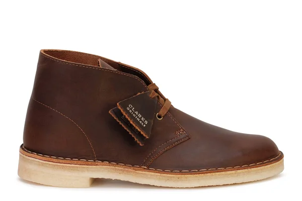 Clarks Desert Boot White Leather 8 D (M)