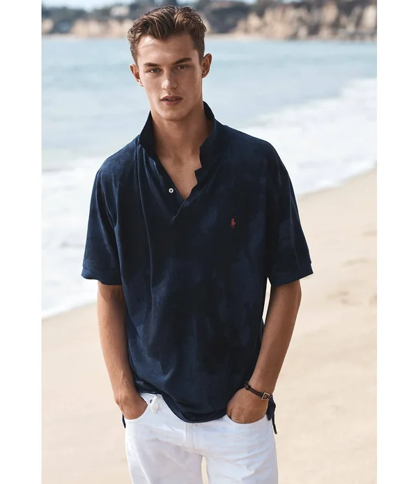 Polo Ralph Lauren Men's Classic Fit Mesh Polo Shirt - Blue - L