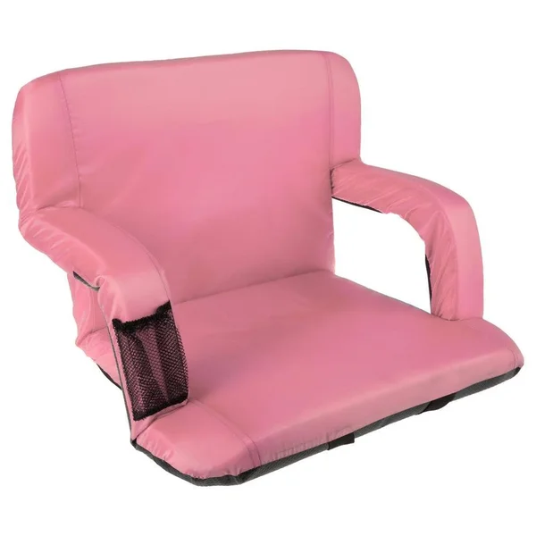 Wide Stadium Seat Chair Bleacher Cushion- Padded Back Support, A