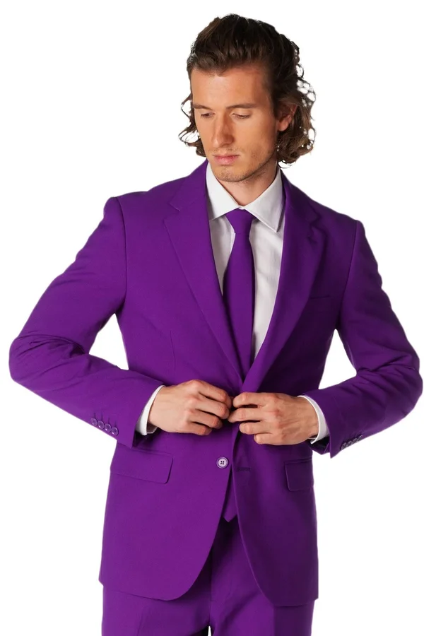 Opposuits Men's Purple Prince Suit