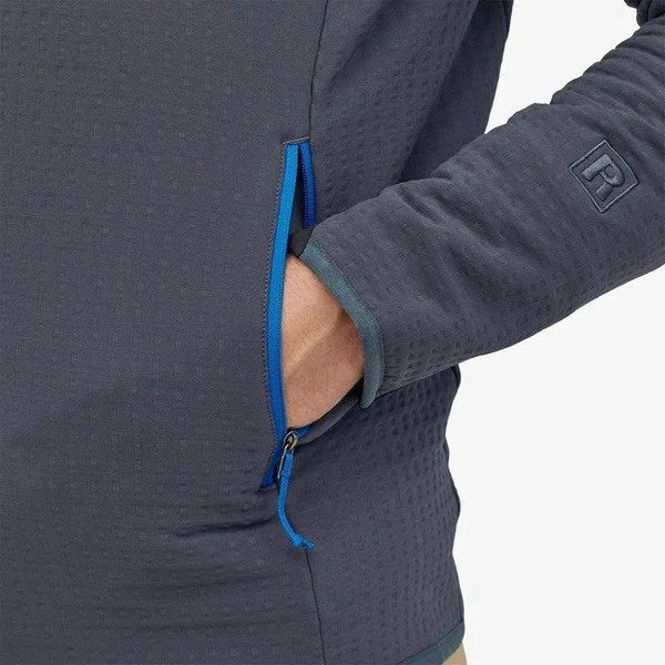 Smolder Blue Patagonia Men's R2 TechFace Hoody - M