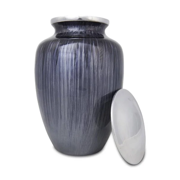 Oneworld Memorials Metal Alloy Memorial Urn for Adults - Extra Large 280 Pounds - Grey Blue - Engraving Sold Separately - Size: X