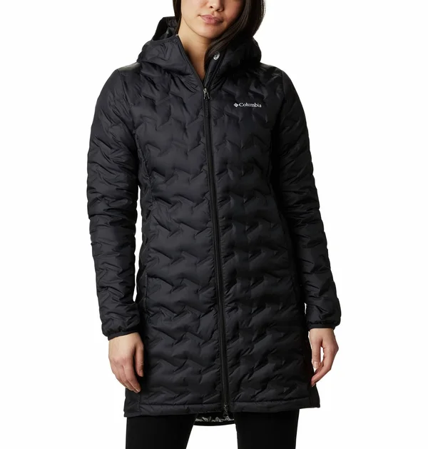 Columbia Delta Ridge Long Down Jacket - Women's Black - Xs