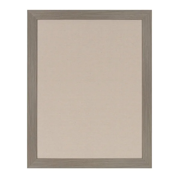 DesignOvation Beatrice Framed Linen Fabric Pinboard - 23x29, Gray