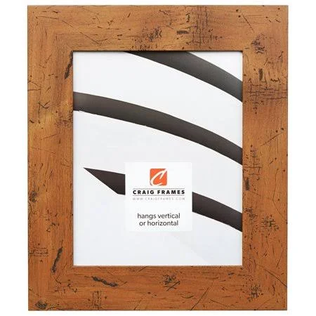 Craig Frames Bauhaus 200, Rustic Light Walnut Picture Frame, 24x24 inch, Size: 24 x 24