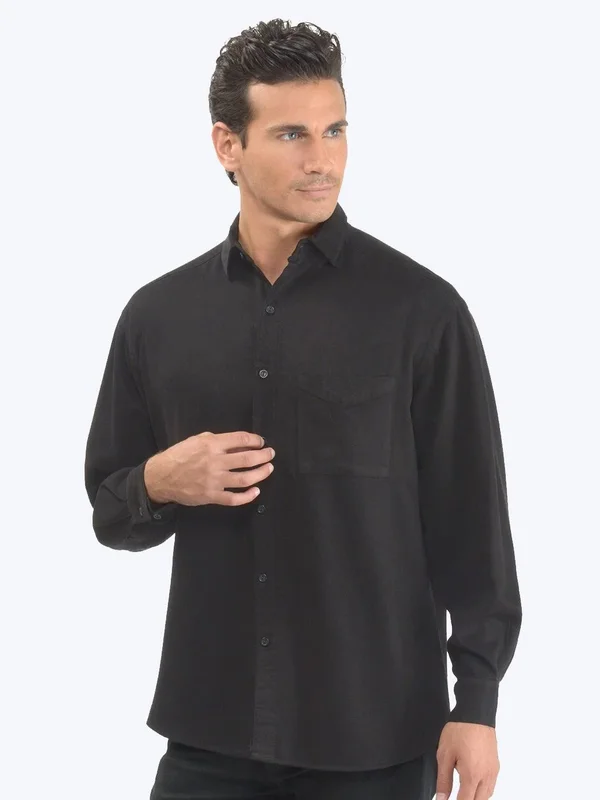 Tencel Men's Big Shirt- Midnight Teal - S