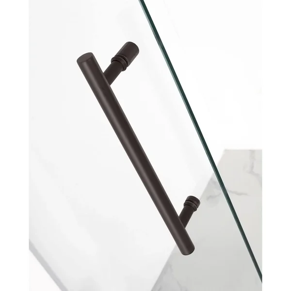 Aston SDR985 Nautis Completely Frameless Hinged Shower DOOR, Chrome, 71-in L x 72-in H