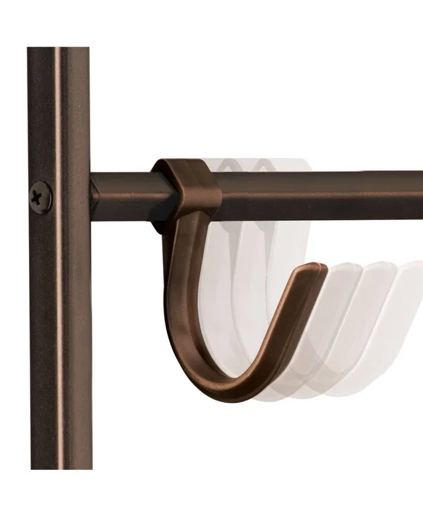 Lynk Double Sided 15 Hook Closet Organizer Rack