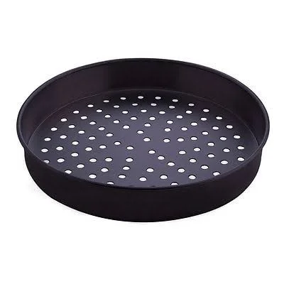 American Metalcraft SPHC90132 13u0026quot; x 2u0026quot; Super Perforated Heavy Weight Aluminum Tapered - Nesting Pizza Pan