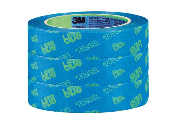 ScotchBlue Painter&s Tape Trim and Baseboards with Edge-Lock - 0.94 inch x 60 yds, 3 Rolls/Pack