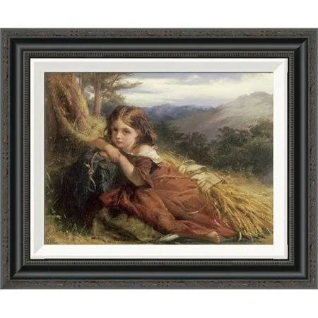 Global Gallery 'An Autumn Afternoon' by Robert Herdman Framed Painting Print - Brown