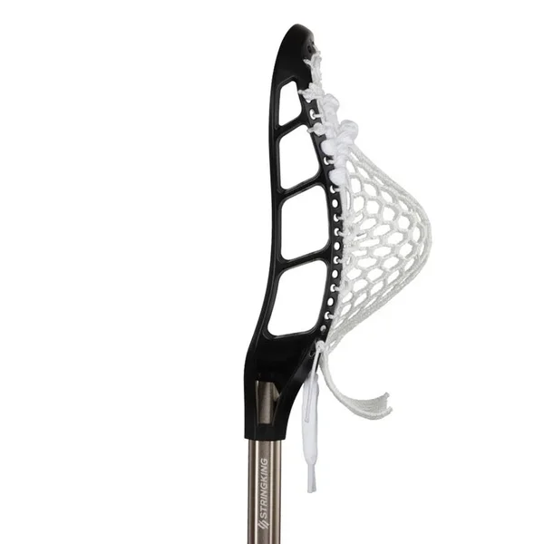StringKing Complete Jr Lacrosse Stick - Black/Nickel