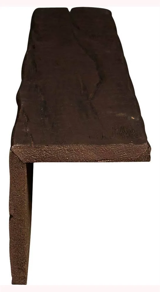 Ekena Millwork BMRW2C0100X040X096ES 10x22W x 4x22H x 8&L 2-Sided (L-beam) Riverwood Endurathane Faux Wood Ceiling Beam, Aged Ash