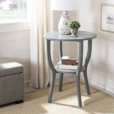 Tussilage End Table Lark Manor Color: French Grey