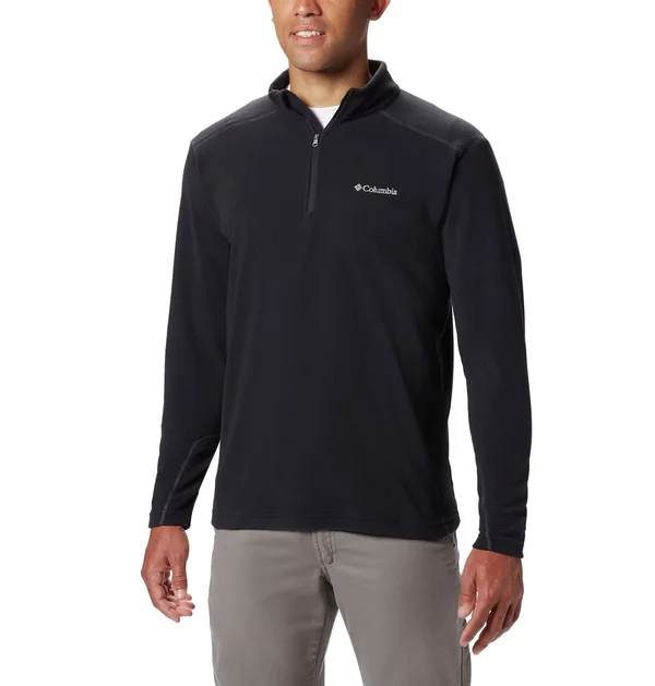 Columbia Men's Big Klamath Range II Half Zip, Black, 2x