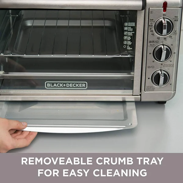Black+decker TO3230SBD 6-Slice Convection Countertop Toaster Oven - Includes Bake