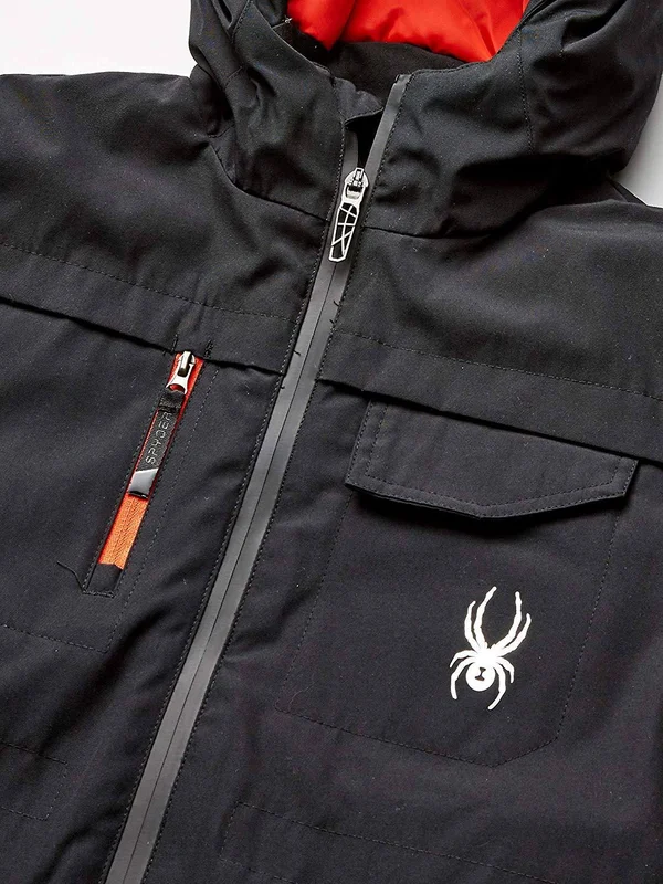 Spyder Boys& Big Midweight Water Resistant Hooded Parka