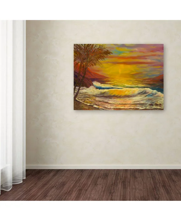 Trademark Fine Art A Tropical Lagoon Canvas Art by Manor Shadian, Size: 35 x 47