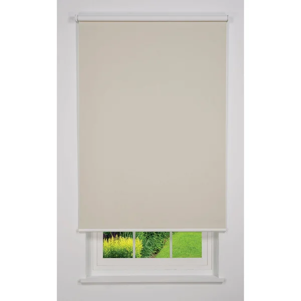 Linen Avenue Cordless Blackout Roller Shade, Beige 66 W x 78 H