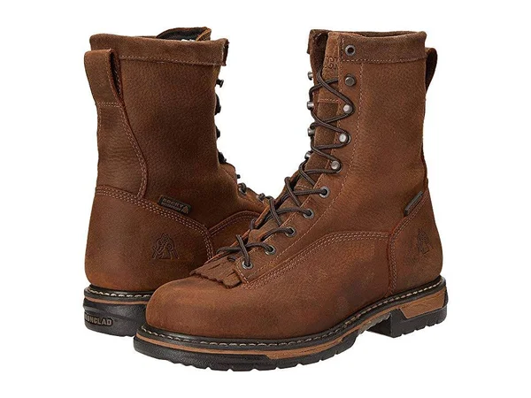 Rocky Men's Ironclad Waterproof Work Boot Brown FQ0005698 - 8 Wide