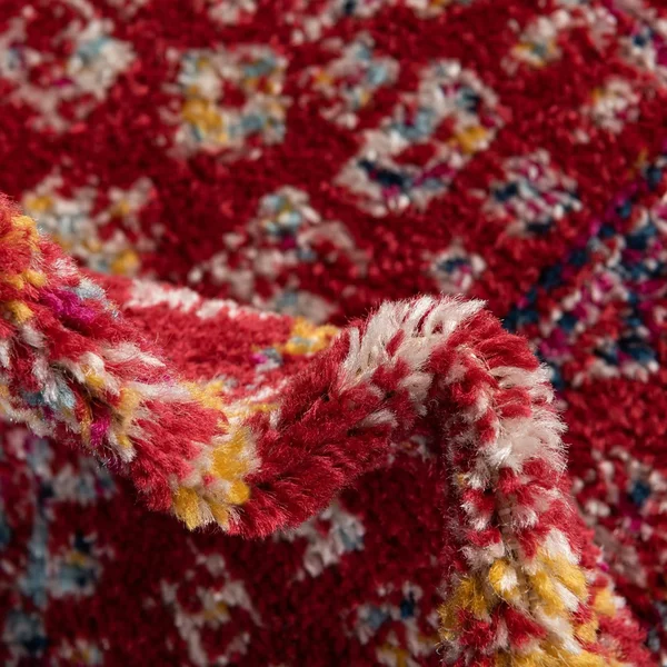 Aurelia Magenta Vintage 4 ft Square Area Rug