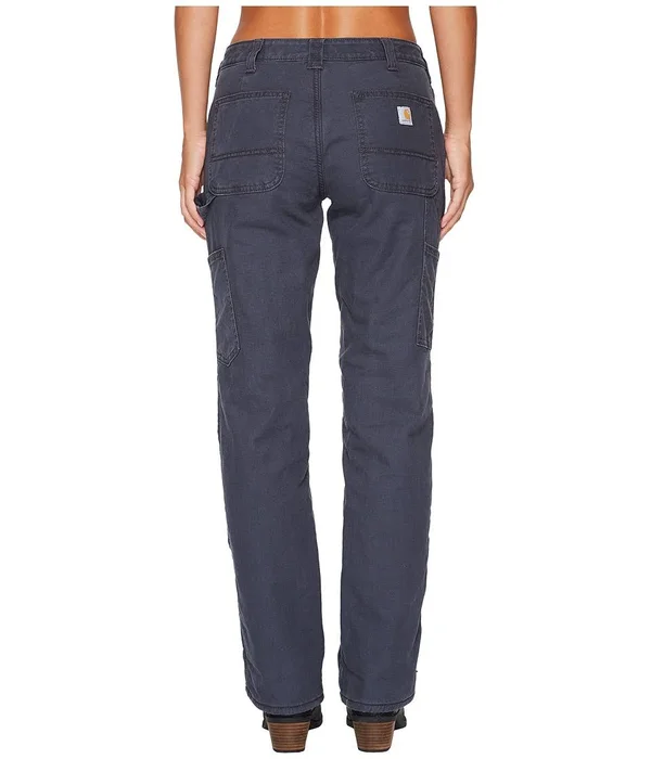 Carhartt Women's Original Fit Fleece Lined Crawford Pant (16 Regular Coal)