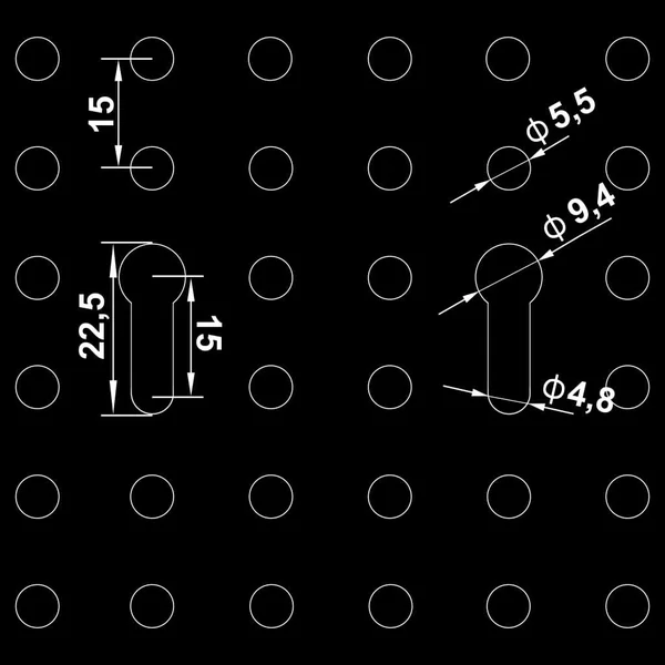 vidaXL Wall-Mounted Peg Boards 4 Pcs 15.7x22x22.8x22 Steel