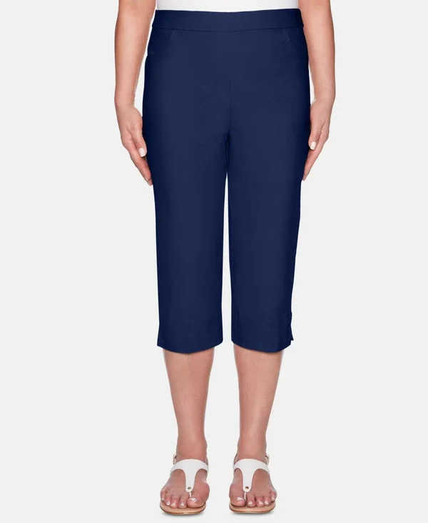 Alfred Dunner Women's Plus Size Clam Digger Capris