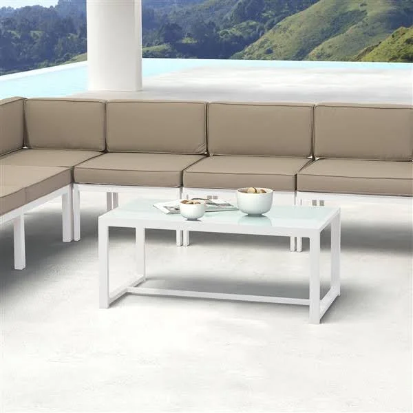 Zuo Modern Golden Beach 703815 Coffee Table White