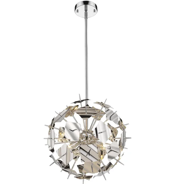 Z-Lite 9003P18-CHP Branam Modern 5 Light Pendant - Chrome & Champagne