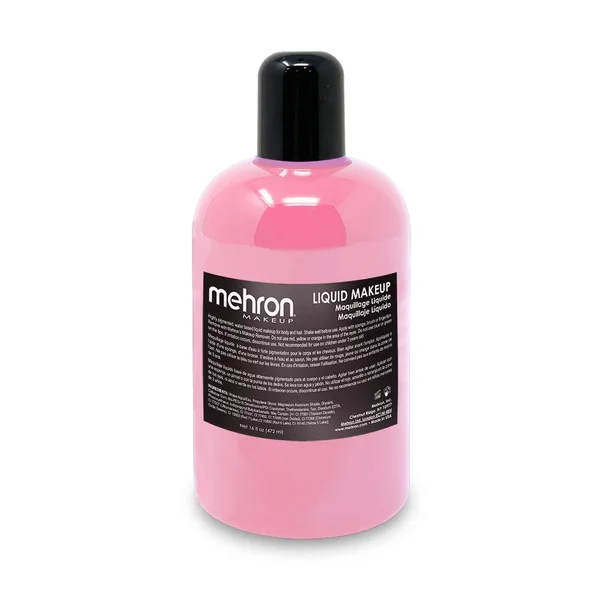 Mehron Liquid Makeup - Pink, 16 oz.