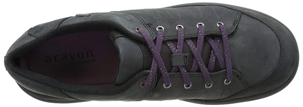 Aravon Women's REVsavor Flat - Black, 9