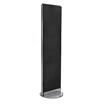 Azar Displays 700250-BLK, Pegboard Floor Stand, 16x22W x 60x22H, Bk, 1 PC