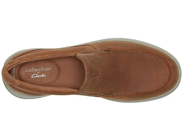 Clarks Cotrell Easy Men's Shoes Tan Combi Leather : 15 D