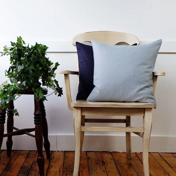 True Gray Linen Throw Pillow Cover - Purple - 24 x 24