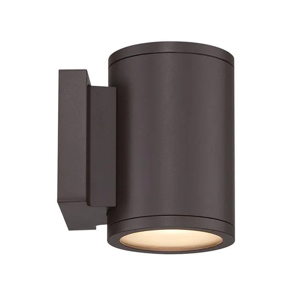 WAC Lighting WS-W2605-WT Tube LED 5 inch White Outdoor Wall Light