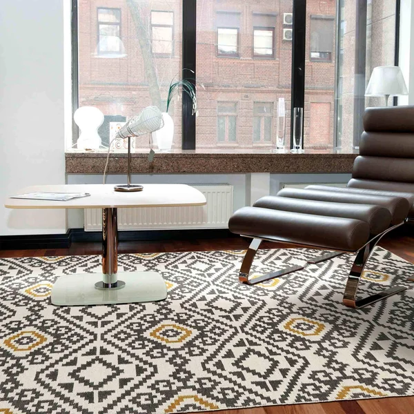 Kaleen Nomad NOM05-38 Charcoal Area Rug Runner 2&6x22 x 8&0x22