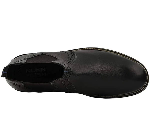 Men's Nunn Bush Otis Plain Toe Chelsea Boot - Size: 8.5, Black
