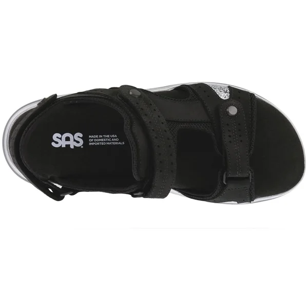 SAS Embark - Women's Adjustable Sandal - Nero 12 Narrow
