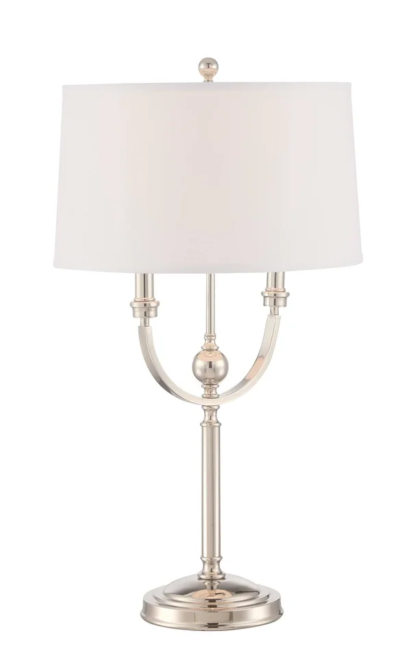 Lite Source Camila Table Lamp Polished Steel LS-22788