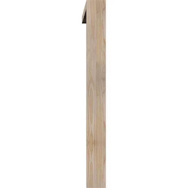 Ekena Millwork 1464132 3 1/2x22W x 34x22D x 34x22H Thorton Block Smooth Bracket w/ Offset Brace, Douglas Fir